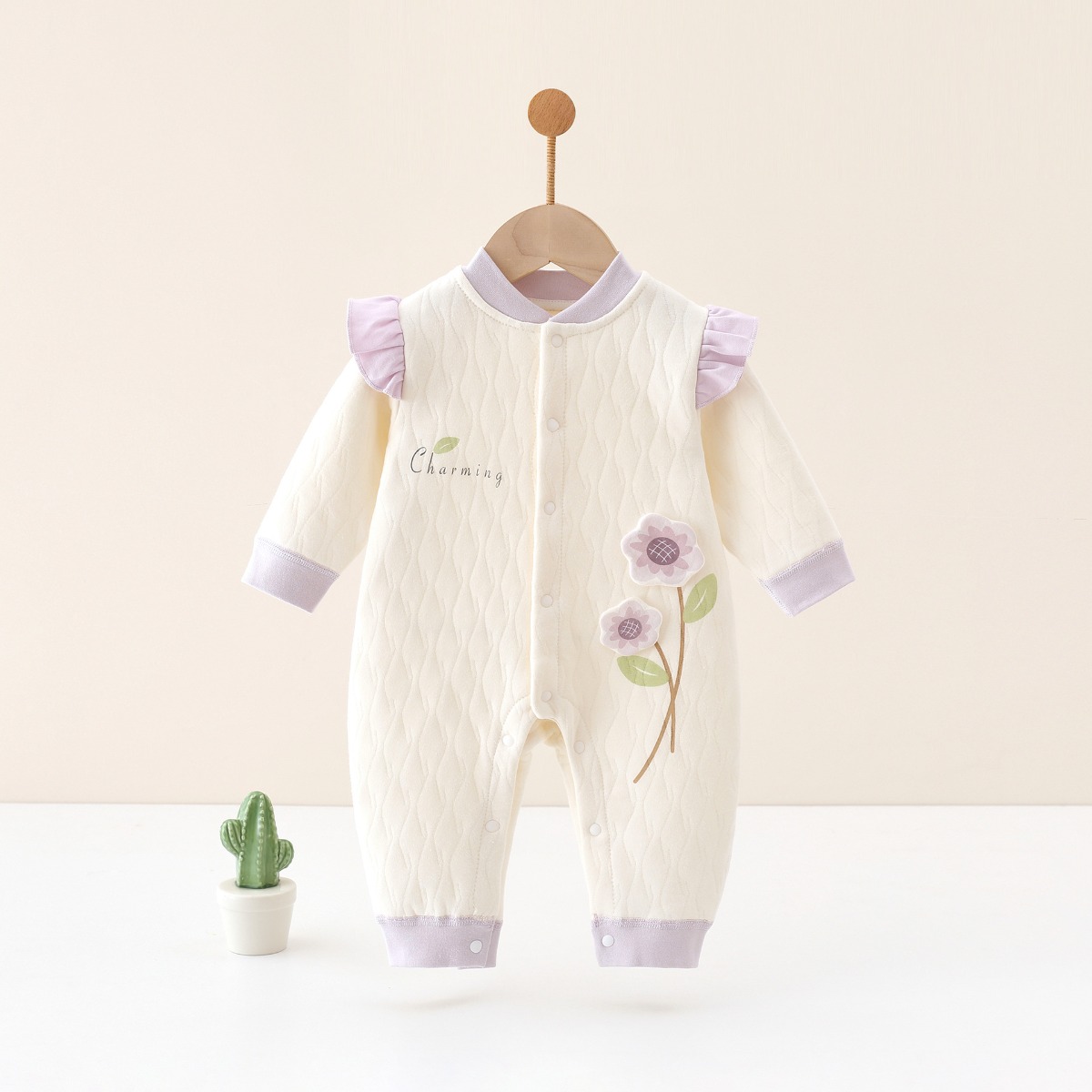 Newborn Baby Girl Romper Floral - Bebek Kız Sevimli Giysiler Yenidoğan Bebek